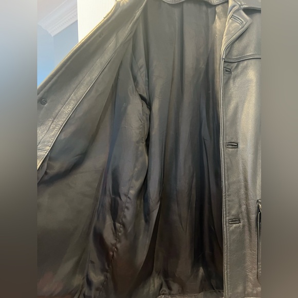 Vintage Coach Men’s Leather Jacket Black Medium - Picture 7 of 7